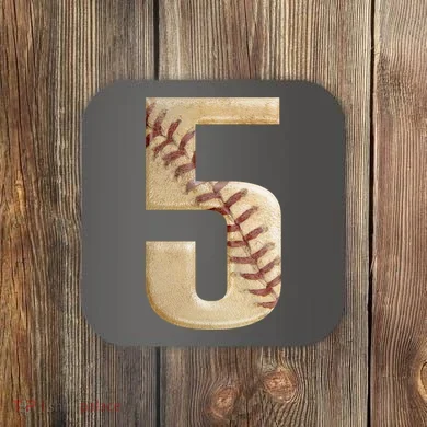 Baseball 5th Birthday  Coaster