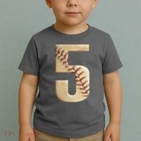 Baseball 5th Birthday  Toddler T-Shirt thumb 2