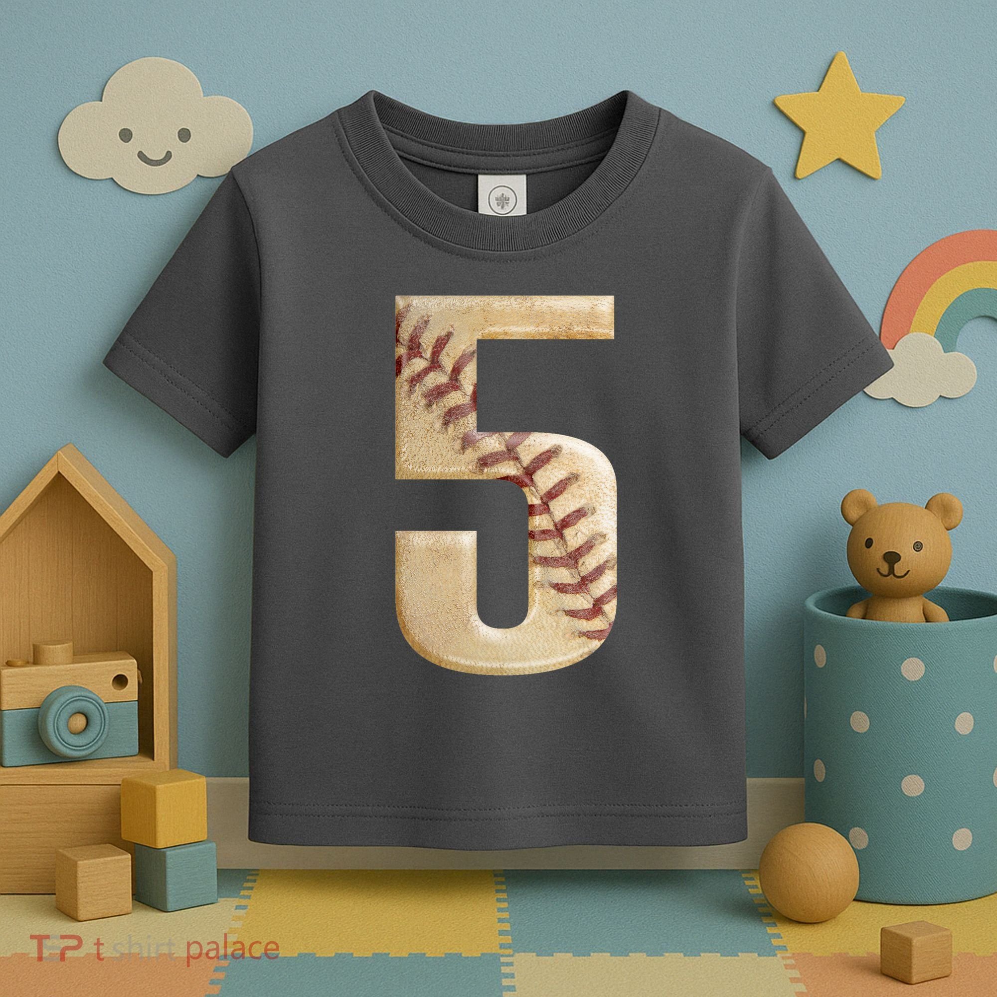 Baseball 5th Birthday  Toddler T-Shirt