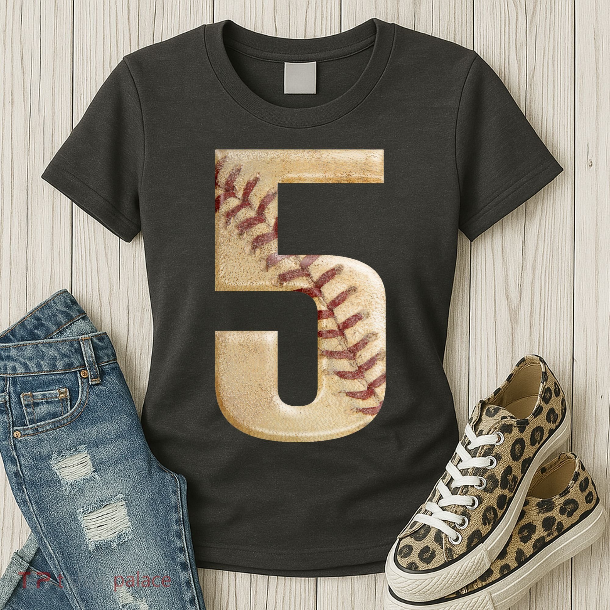 Baseball 5th Birthday  Women's T-Shirt