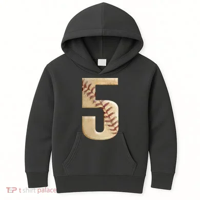 Baseball 5th Birthday Kids Hoodie