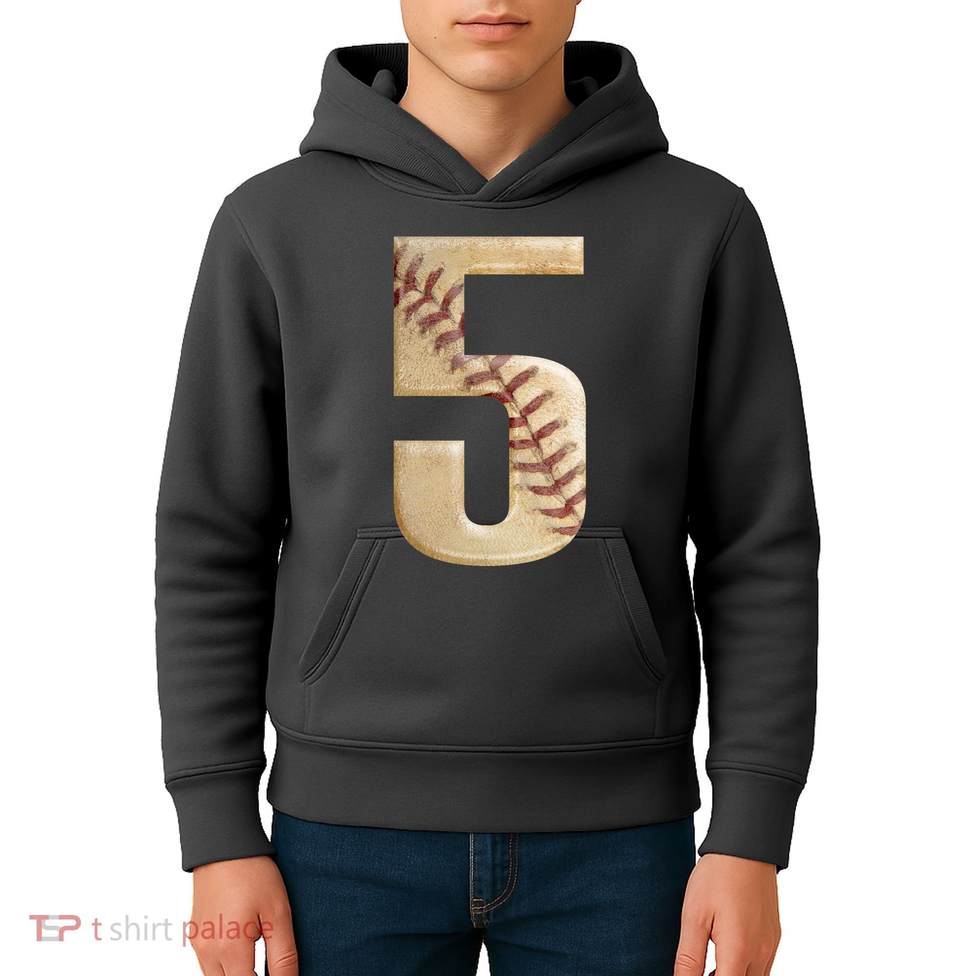 Baseball 5th Birthday  Kids Hoodie