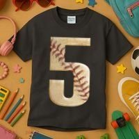 Baseball 5th Birthday  Kids T-Shirt thumb 3