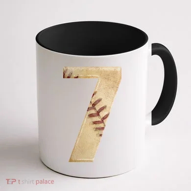 Baseball 7th Birthday Coffee Mug back