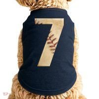 Baseball 7th Birthday Doggie Tank thumb 0