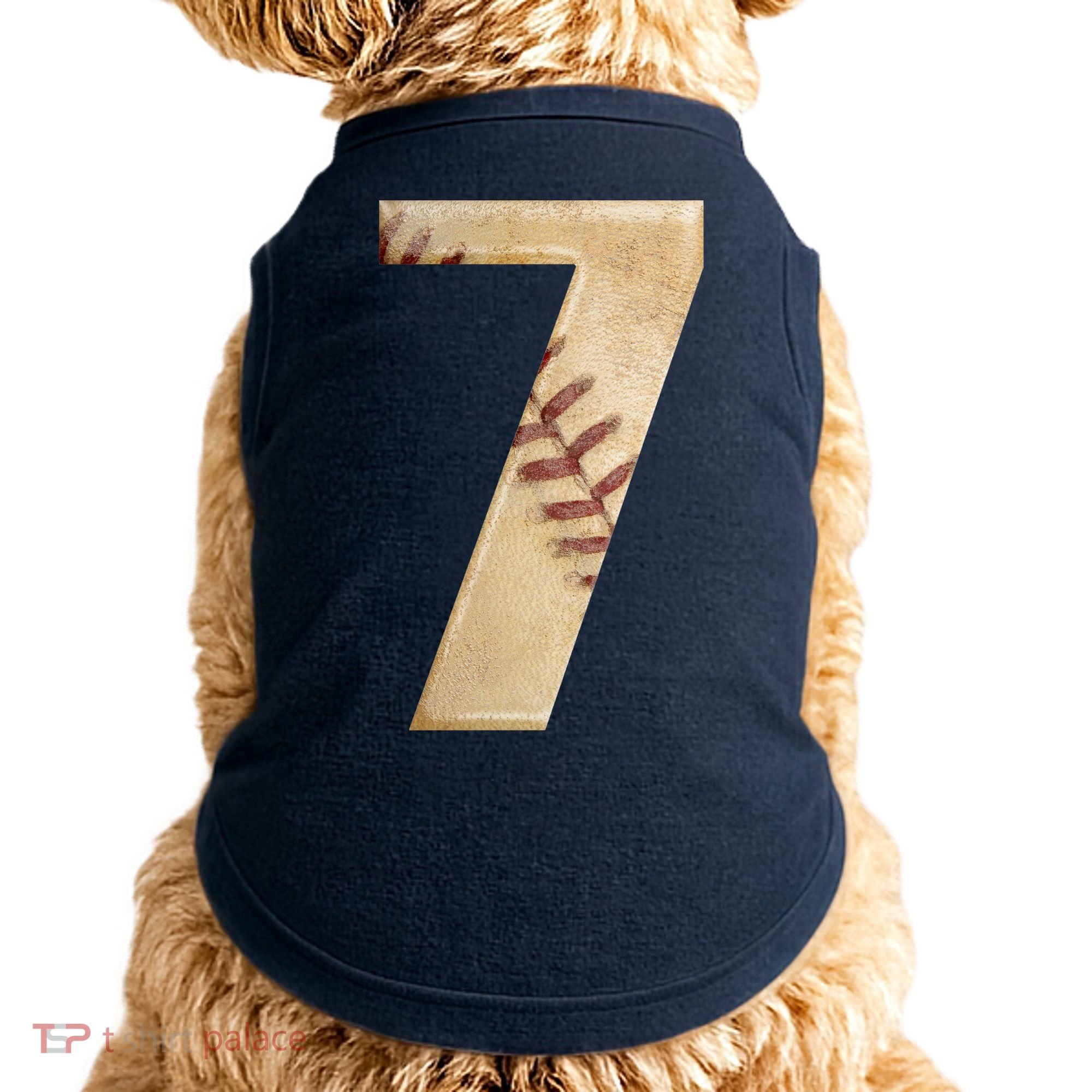 Baseball 7th Birthday Doggie Tank