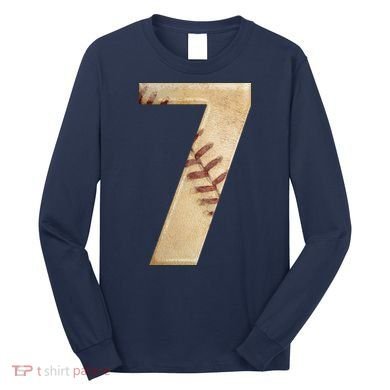 Baseball 7th Birthday Long Sleeve Shirt