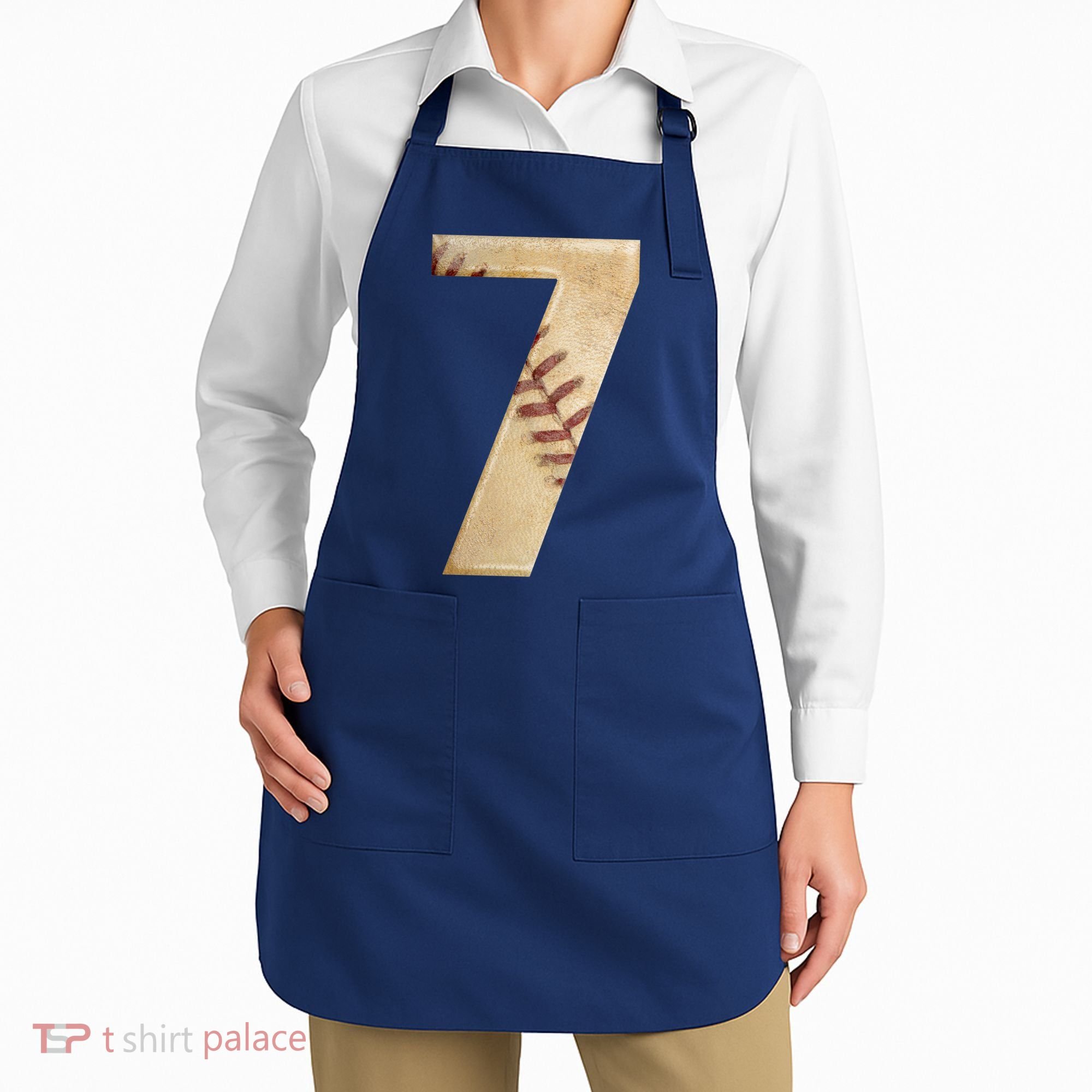 Baseball 7th Birthday Apron