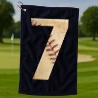 Baseball 7th Birthday Golf Towel thumb 1