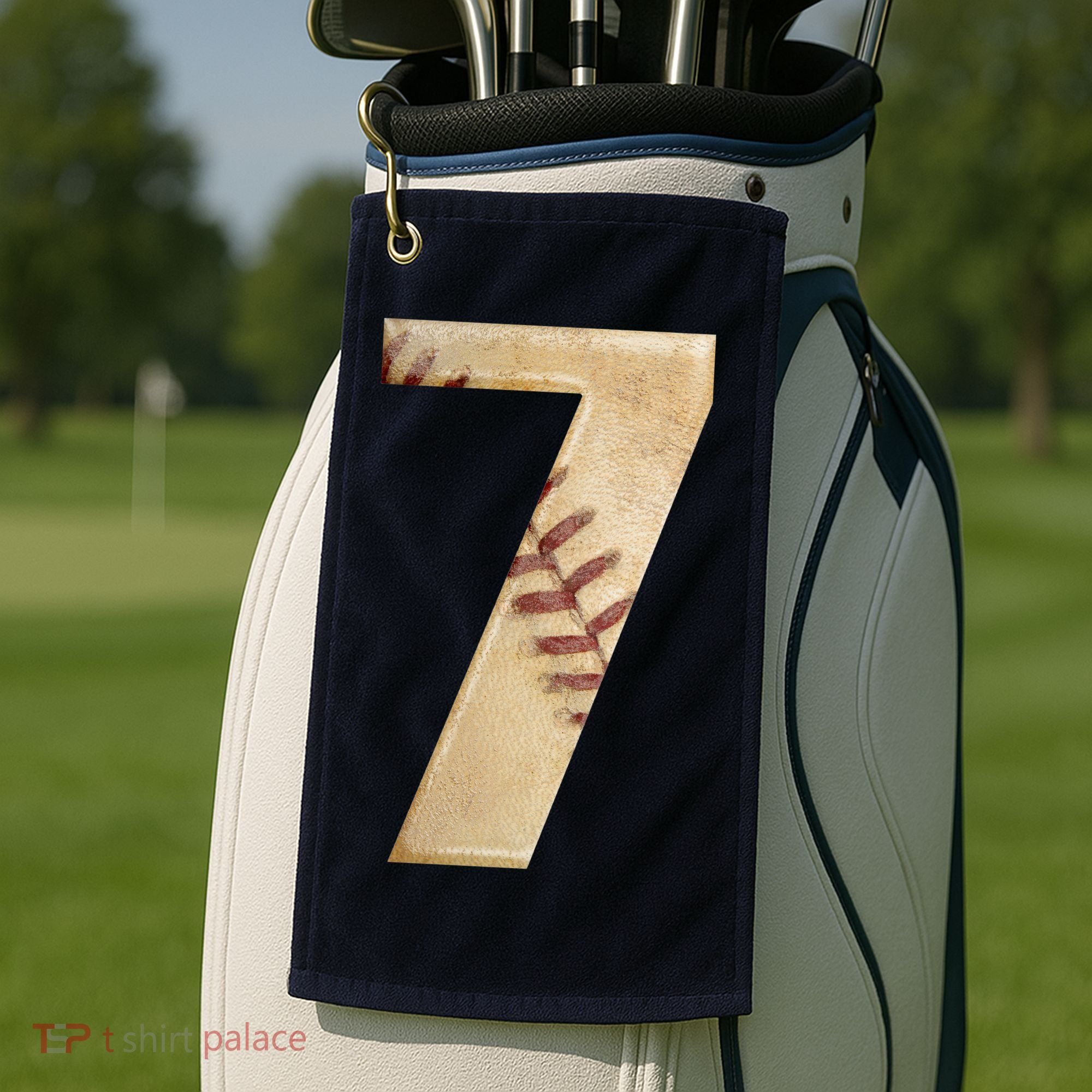 Baseball 7th Birthday Golf Towel