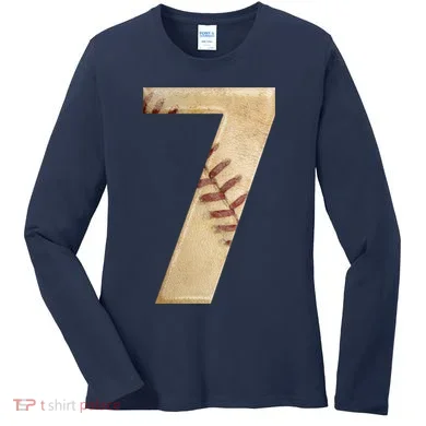 Baseball 7th Birthday Women's Long Sleeve Shirt