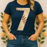 Baseball 7th Birthday Women's T-Shirt thumb 2