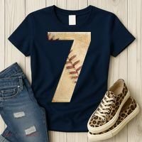 Baseball 7th Birthday Women's T-Shirt thumb 3