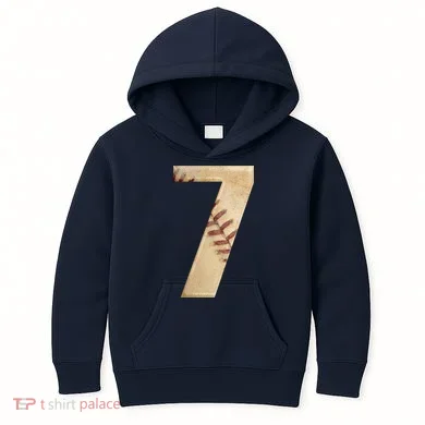 Baseball 7th Birthday Kids Hoodie