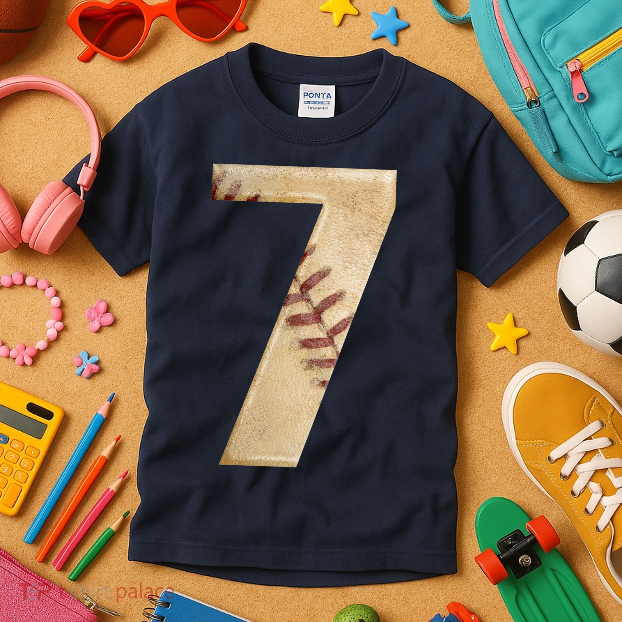 Baseball 7th Birthday Kids T-Shirt