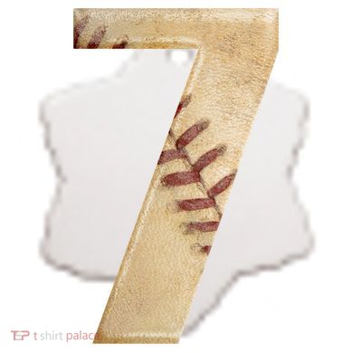 Baseball 7th Birthday Ceramic Ornament