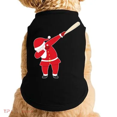 Baseball Bat Dabbing Santa Doggie Tank