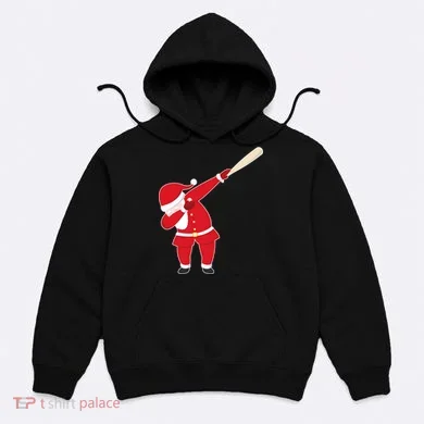 Baseball Bat Dabbing Santa Hoodie