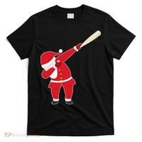Baseball Bat Dabbing Santa T-Shirt thumb 0