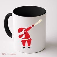 Baseball Bat Dabbing Santa Coffee Mug thumb 0