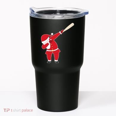 Baseball Bat Dabbing Santa Tumbler