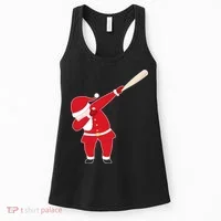 Baseball Bat Dabbing Santa Women's Tank Top thumb 0