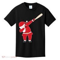 Baseball Bat Dabbing Santa Kids T-Shirt thumb 0