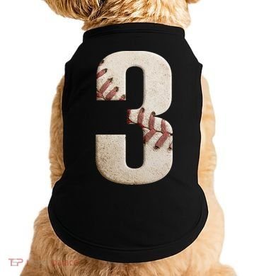 Baseball Birthday 3rd Birthday Doggie Tank