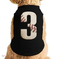 Baseball Birthday 3rd Birthday Doggie Tank thumb 0