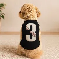 Baseball Birthday 3rd Birthday Doggie Tank thumb 2