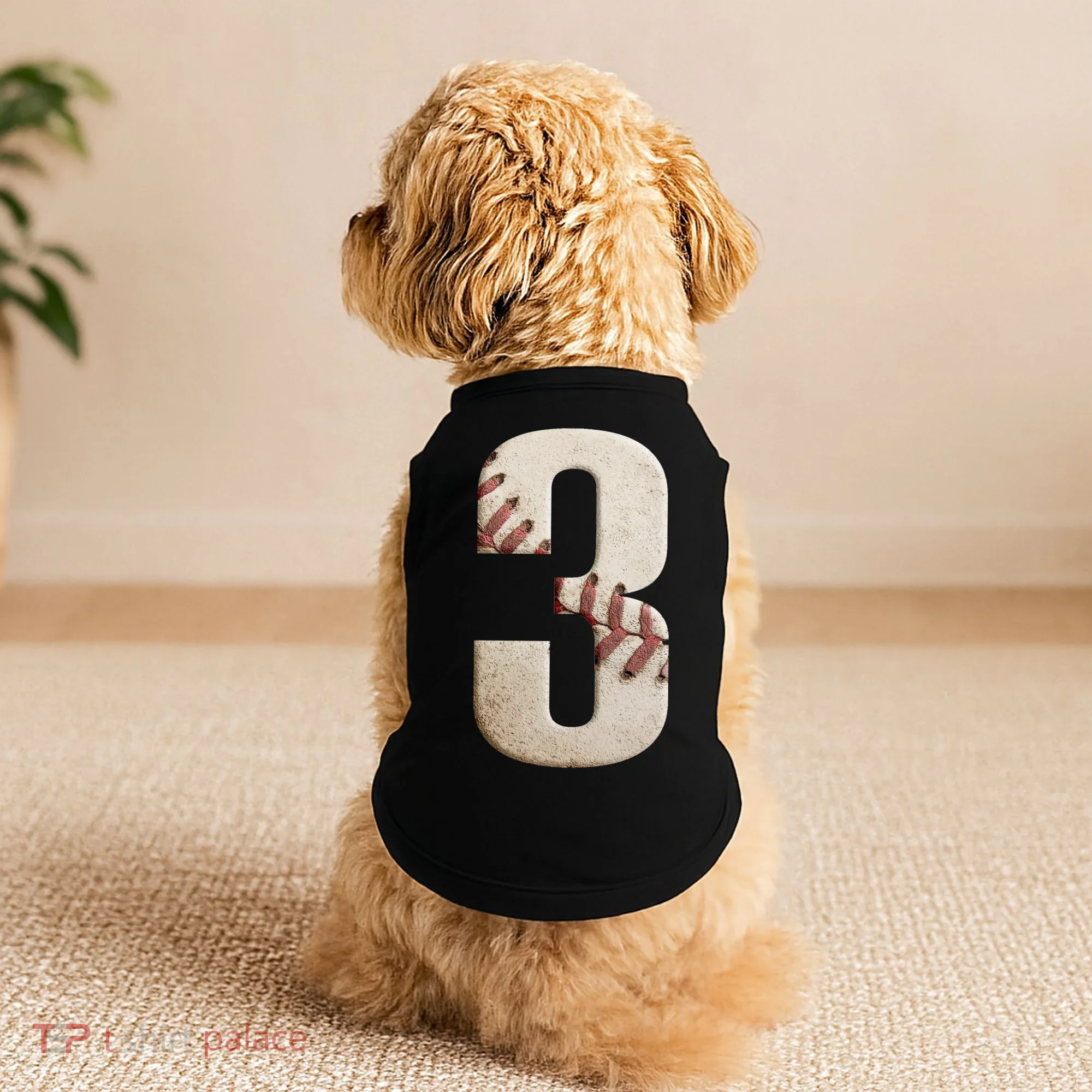 Baseball Birthday 3rd Birthday Doggie Tank