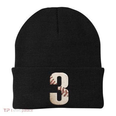 Baseball Birthday 3rd Birthday Beanie