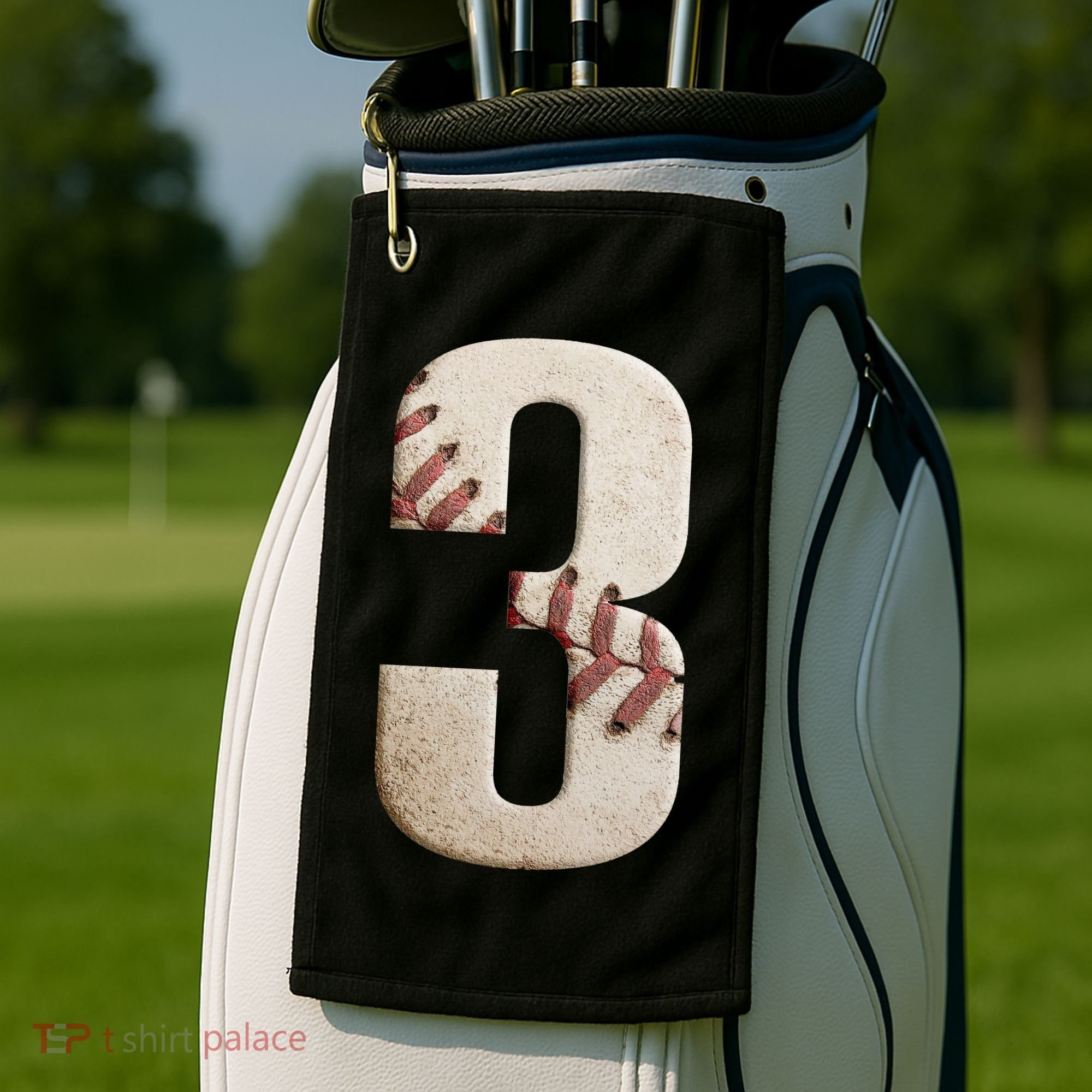 Baseball Birthday 3rd Birthday Golf Towel