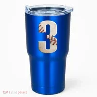 Baseball Birthday 3rd Birthday Tumbler thumb 0