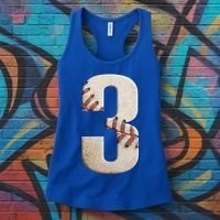 Baseball Birthday 3rd Birthday Women's Tank Top thumb 3