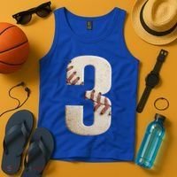 Baseball Birthday 3rd Birthday Tank Top thumb 4