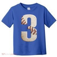 Baseball Birthday 3rd Birthday Toddler T-Shirt thumb 0