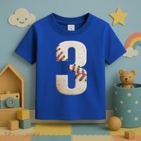 Baseball Birthday 3rd Birthday Toddler T-Shirt thumb 3
