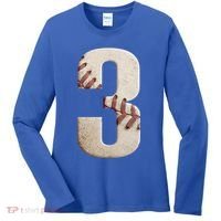 Baseball Birthday 3rd Birthday Women's Long Sleeve Shirt thumb 0
