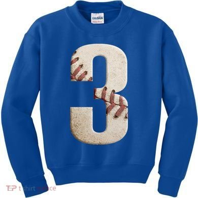 Baseball Birthday 3rd Birthday Kids Sweatshirt
