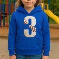 Baseball Birthday 3rd Birthday Kids Hoodie thumb 3