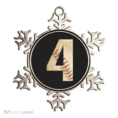 Baseball Birthday 4th birthday Ornament