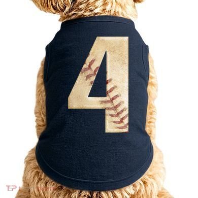 Baseball Birthday 4th birthday Doggie Tank