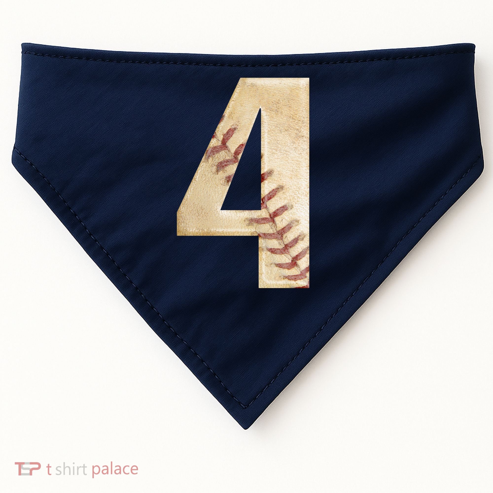 Baseball Birthday 4th birthday USA-Made Doggie Bandana