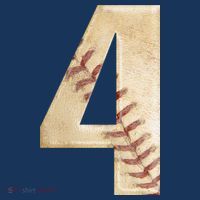 Baseball Birthday 4th birthday USA-Made Doggie Bandana thumb 2