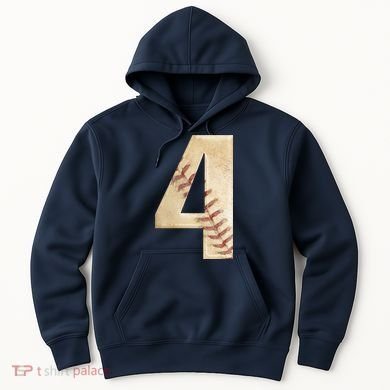 Baseball Birthday 4th birthday Hoodie