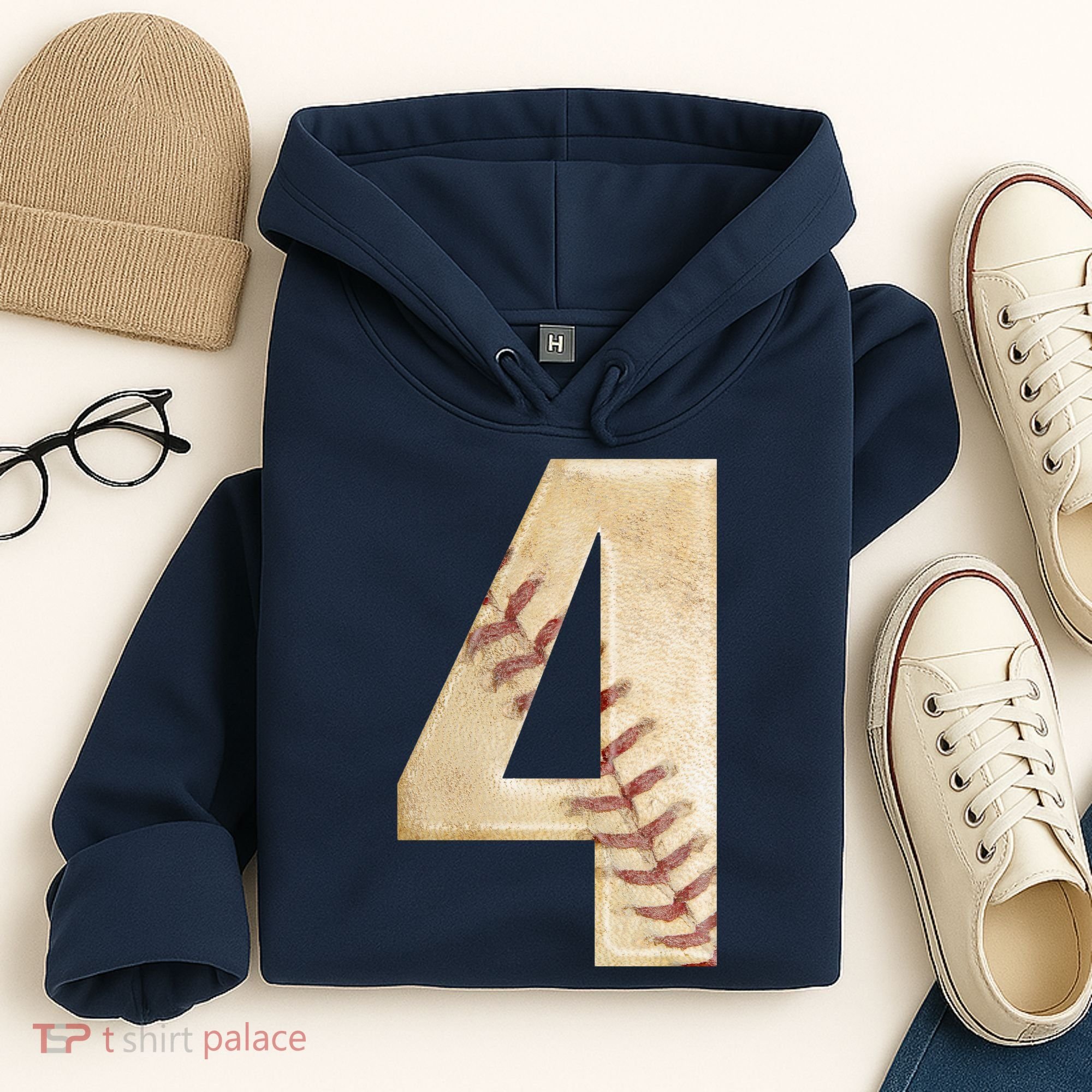 Baseball Birthday 4th birthday Hoodie