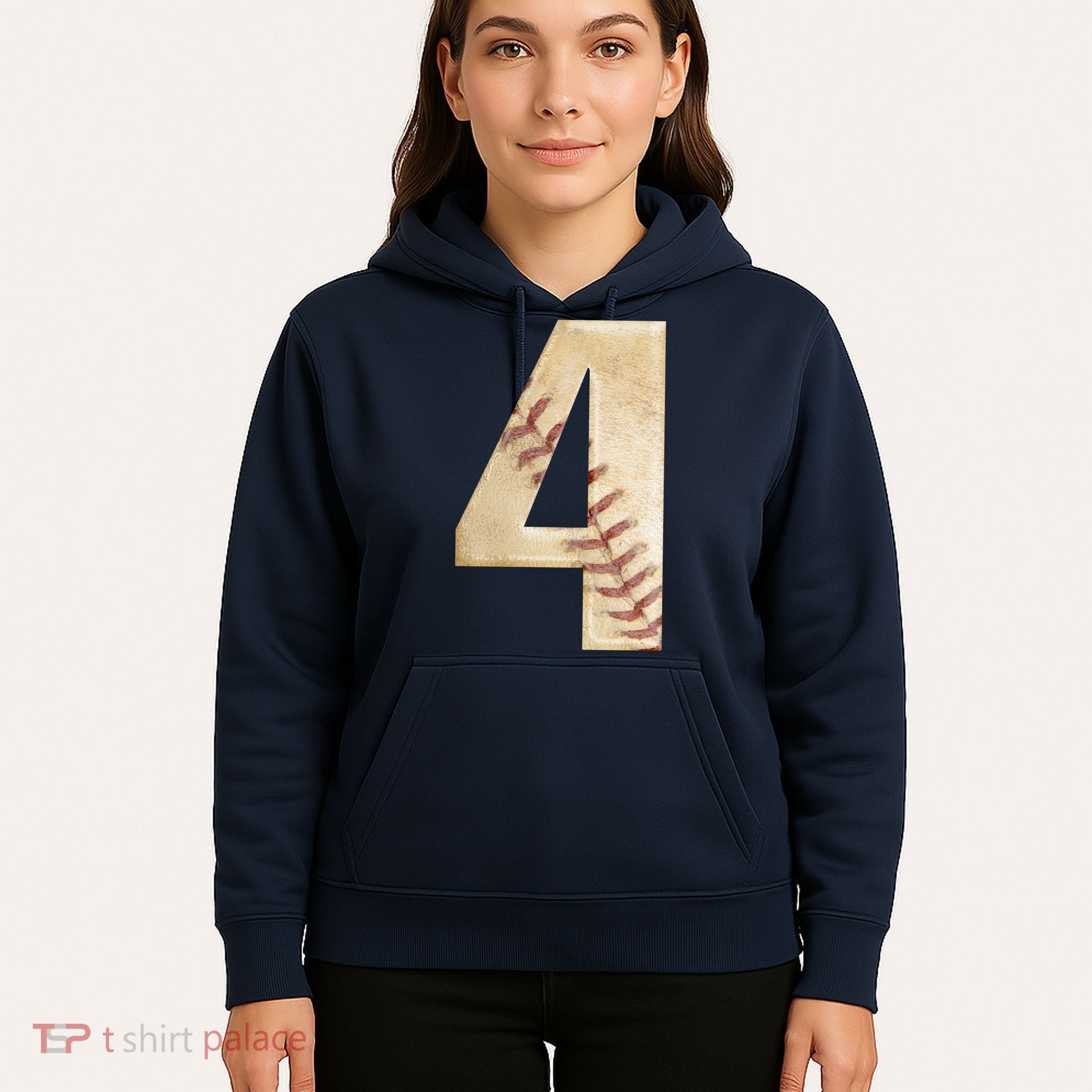 Baseball Birthday 4th birthday Hoodie