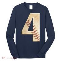 Baseball Birthday 4th birthday Long Sleeve Shirt thumb 0