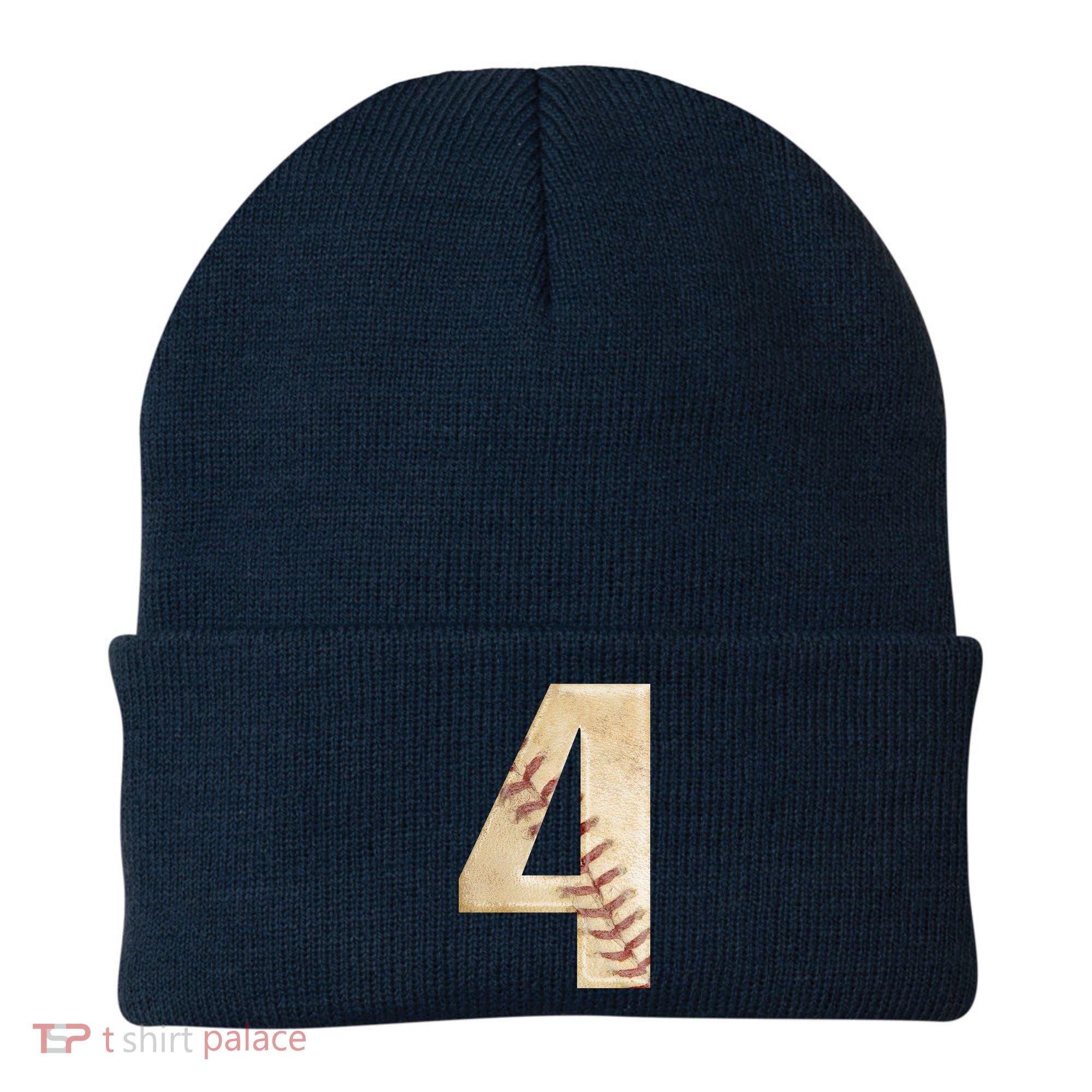 Baseball Birthday 4th birthday Beanie